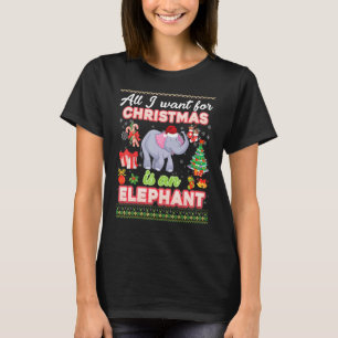 Camiseta Tudo O Que Quero Para O Natal É Um Suor Feio De El
