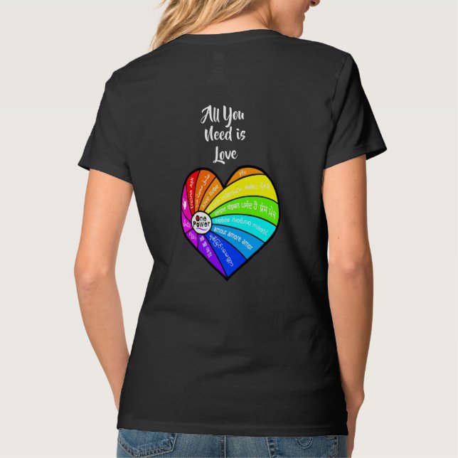 Camiseta Tudo o que Você Precisa é Amor (Verso)