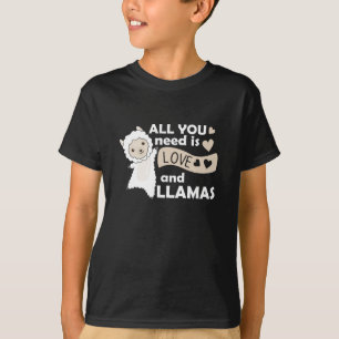 Camiseta Tudo o que você precisa é amor e o doce coração de