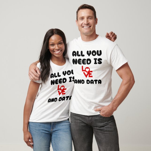 Camiseta Tudo o que você precisa é amor e professor de dado (Unissex)