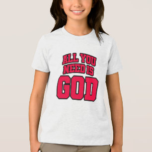 Camiseta Tudo o que você precisa é Deus