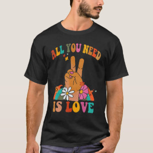 Camiseta Tudo O Que Você Precisa É Do Sinal De Paz De Amor