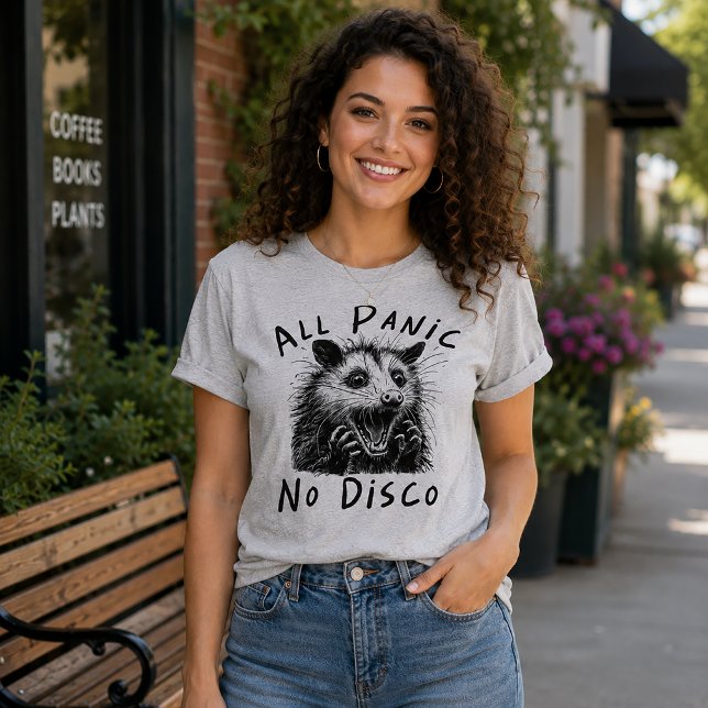Camiseta Tudo Pânico Sem Discoteca Gambá Feral (Criador carregado)