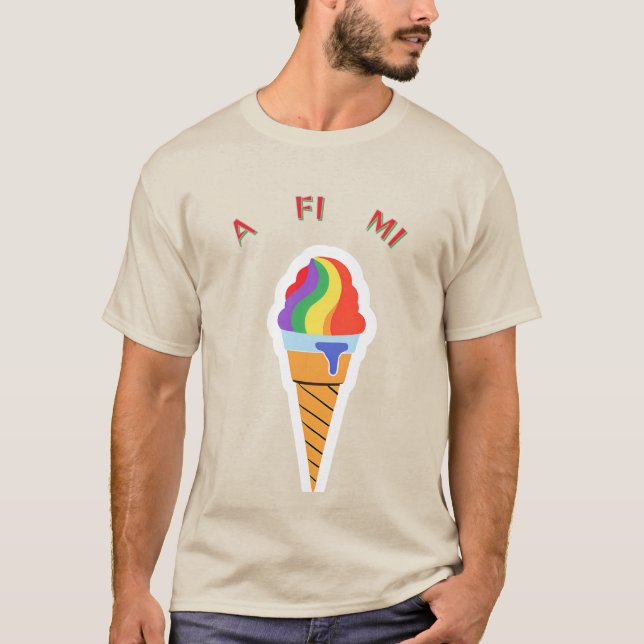 Camiseta Tudo para mim cone de sorvete   (Frente)