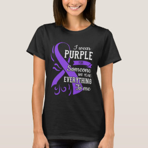 Camiseta Tudo Para Mim Dia da Epilepsia Laço Roxo Epilepsia