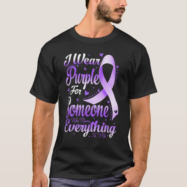 Camiseta Tudo Para Mim Epilepsia Dia Púrpura Epilação de Fi (Frente)