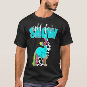 Camiseta Tudo para mostrar gado coelho impressão serape Tur