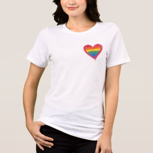 Camiseta Tudo Por Citação De Amor, Tipografia Arco-Íris, T