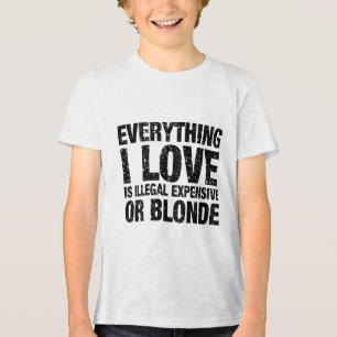 Camiseta Tudo Que Eu Amo É Ilegal Caro Ou Louro