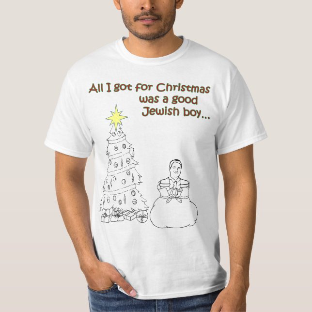 Camiseta Tudo que eu obtive para o Natal era um bom menino (Frente)