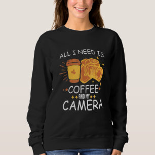 Camiseta Tudo Que Eu Precisava É Café E Minha Câmera Fotogr