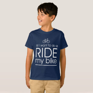 Camiseta Tudo que eu quero fazer é montar minha bicicleta