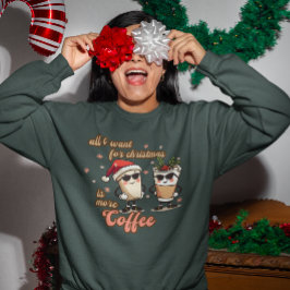 Camiseta Tudo que eu quero no Natal é mais café