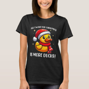 Camiseta Tudo Que Eu Quero Para O Natal É Mais Patos - Rubb