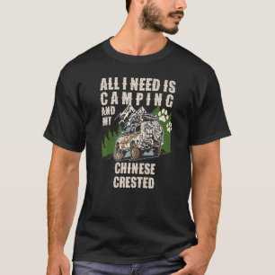 Camiseta Tudo Que Preciso É Acampamento E Meu Campe CRESTED