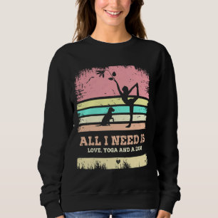 Camiseta tudo que preciso é amor, yoga e um cão 8