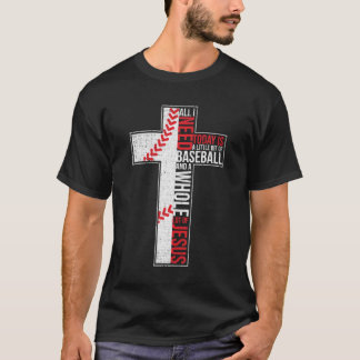 Camiseta Tudo Que Preciso É Baseball E Jesus Cruz Cristã