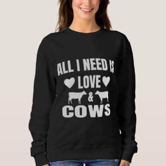 Camiseta Tudo Que Preciso É De Amor E Vacas, Fazenda Bela