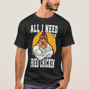 Camiseta Tudo Que Preciso É De Frango Preto.