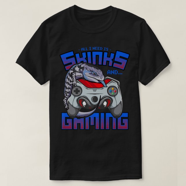 Camiseta Tudo Que Preciso É De Pele De Língua Azul E Gama D (Frente do Design)
