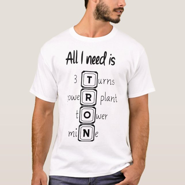 Camiseta Tudo que preciso é do TRON (Frente)