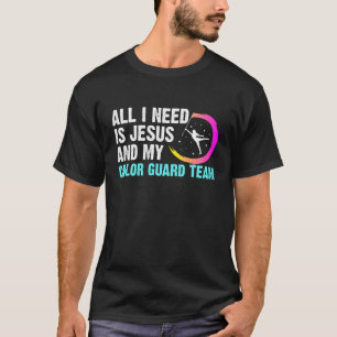 Camiseta Tudo Que Preciso É Jesus E A Bandeira Da Minha Equ