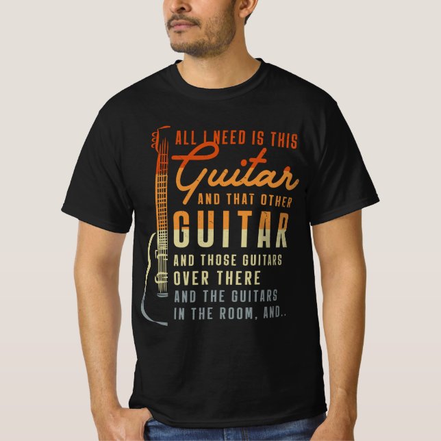 Camiseta Tudo Que Preciso É Que Este Jogador De Violão Ofer (Frente)