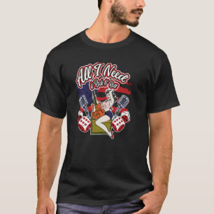 Camiseta Tudo que preciso é Rock N´Roll Vintage Rockabilly