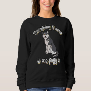 Camiseta Tudo que preciso são cães fofos e fofos Cinzas Sib