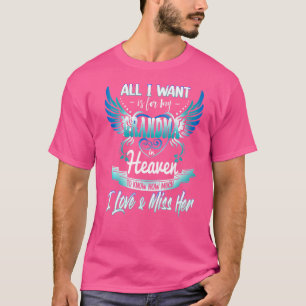 Camiseta Tudo que Quero é Que Minha Avó No Céu Saiba O Quan