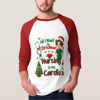 Camiseta Tudo Que Quero no Natal é Meu Cardio