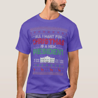 Camiseta Tudo Que Quero No Natal É Um Novo Presidente Camis