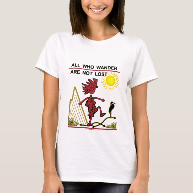 Camiseta Tudo que vagueia & sonha (Frente)