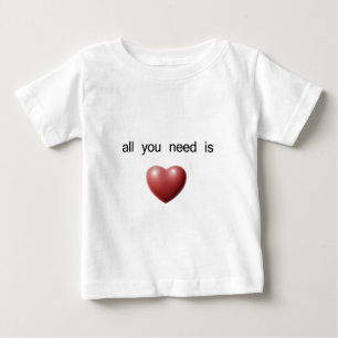 Camiseta tudo que você precisa é amor