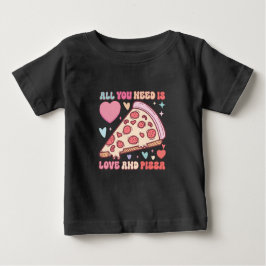 Camiseta Tudo que você precisa é amor e pizza | Engraçado F