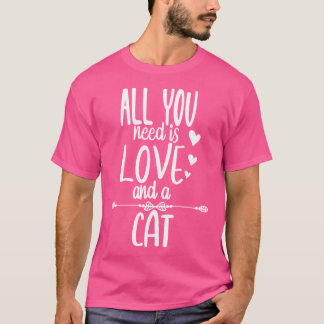Camiseta tudo que você precisa é amor e um gato2