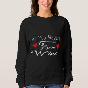 Camiseta Tudo Que Você Precisa É Amor E Vinho.