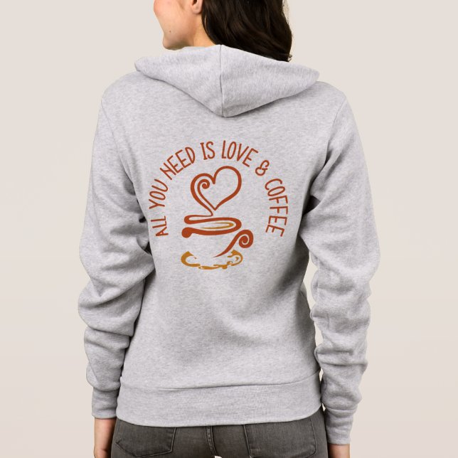 Camiseta Tudo Que Você Precisa É De Amor E Café (Verso)
