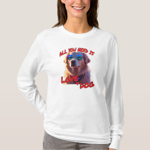 Camiseta Tudo que você precisa é de amor e cão