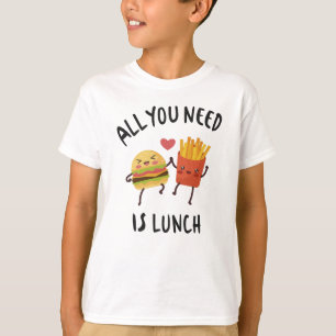 Camiseta Tudo que você precisa é do almoço