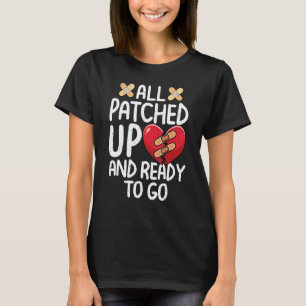 Camiseta Tudo Remendado Recuperação de Cirurgia de Coração
