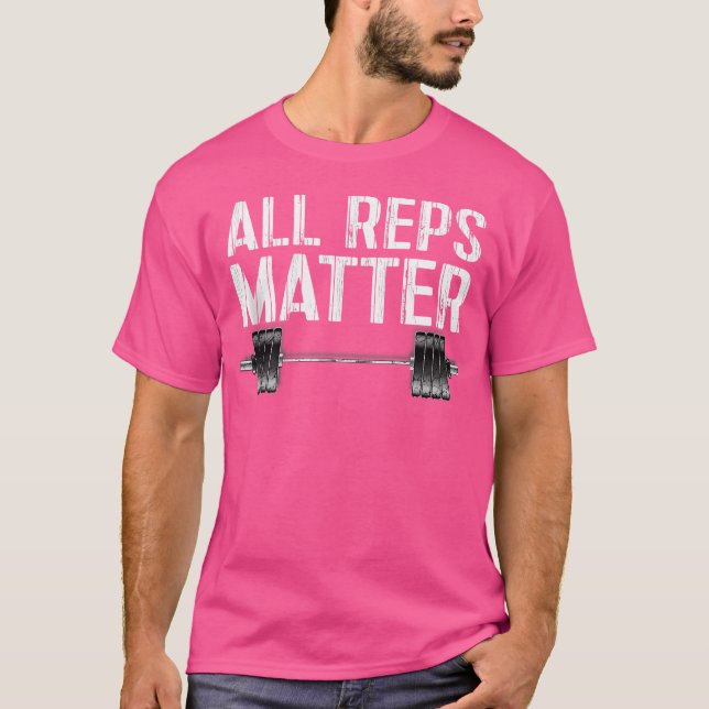 Camiseta Tudo Reps Matéria Haltere de Levantamento de Potên (Frente)