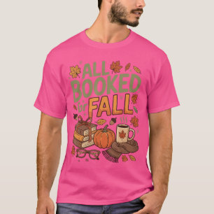 Camiseta Tudo reservado para Livros de Outono Café Folhas d