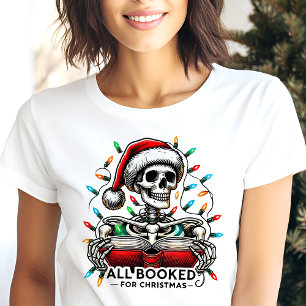 Camiseta Tudo Reservado para o Natal Esqueleto Vibrações de