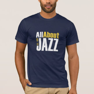 Camiseta Tudo sobre a camisa-Ajustado de jazz masculina