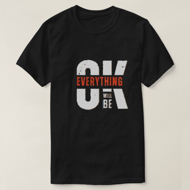 Camiseta Tudo vai ficar bem (Frente do Design)