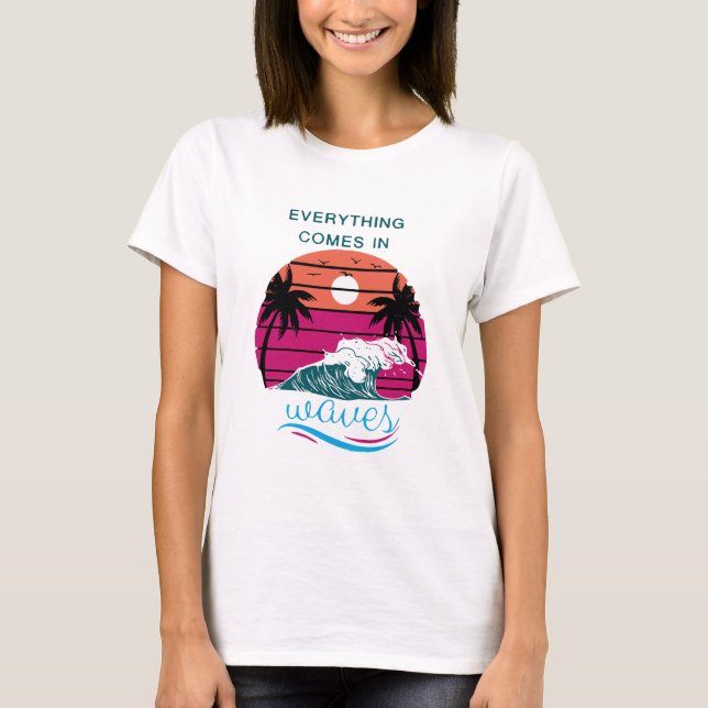Camiseta Tudo Vem em Ondas (Frente)