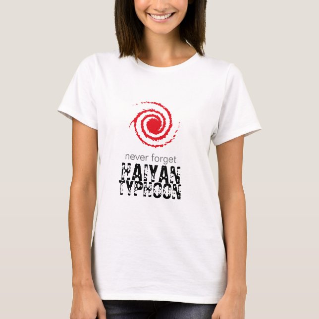 Camiseta Tufão de Haiyan (Frente)