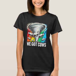 Camiseta Tufões Não é Meu Primeiro Tornado Temos Vaca
