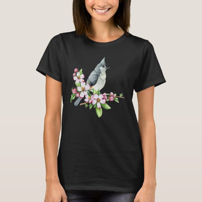 Camiseta Tufted Titmouse Bird Birding Bird Watcher (Frente)